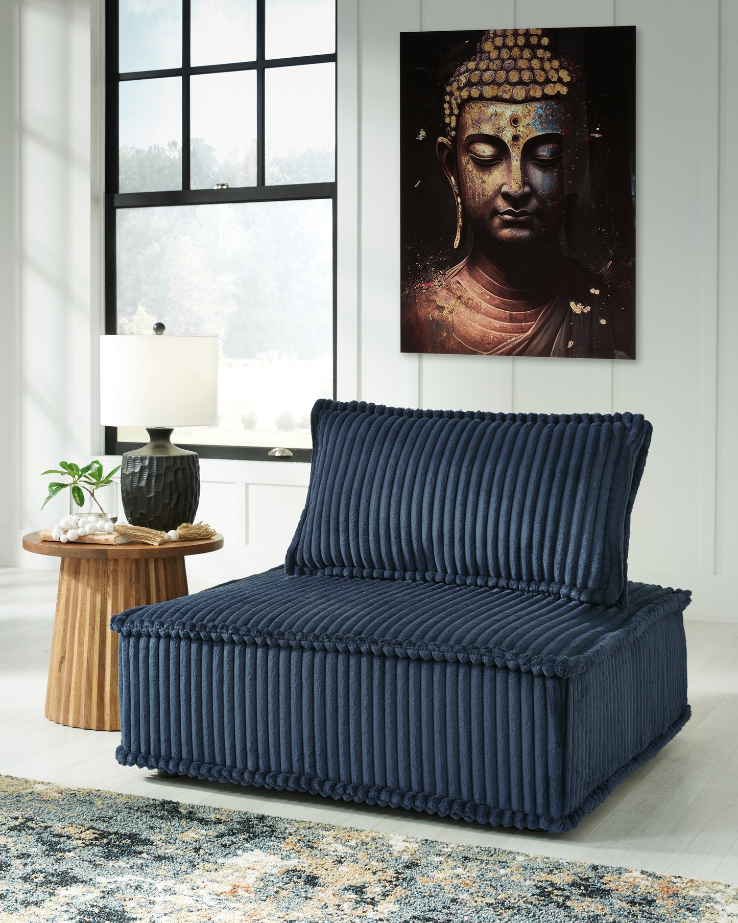 Haines Furniture Outlet - Ashley Furniture - Bales Accent Chair - Accent Chair / Navy - A3000662