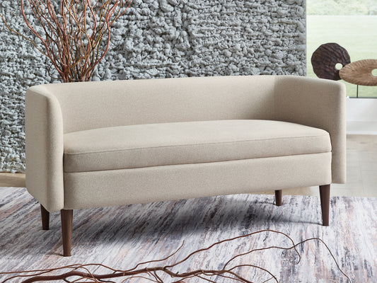 Haines Furniture Outlet - Ashley Furniture - Wainner Accent Bench - Accent Bench / Beige / 53"W x 22"D x 25"H - A3000756