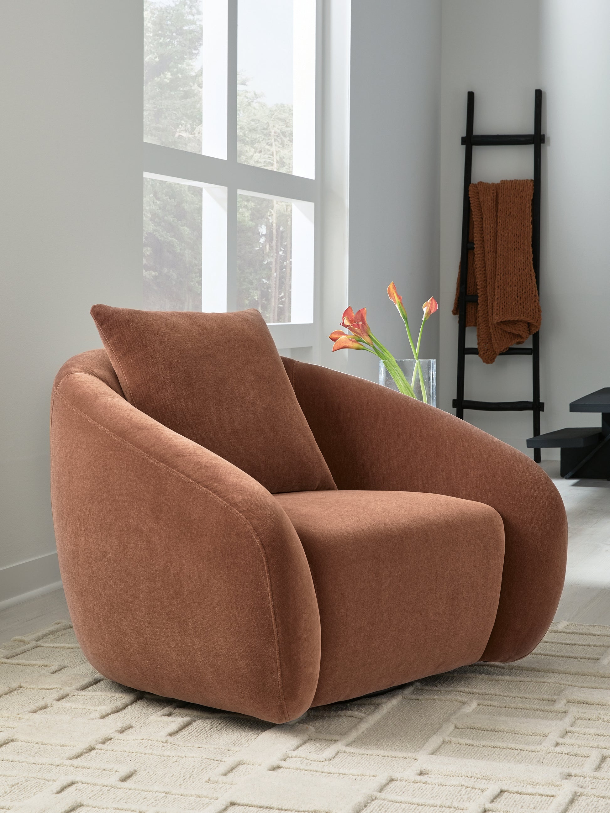 Haines Furniture Outlet - Ashley Furniture - Yahya Swivel Accent Chair - Swivel Accent Chair - A3000780