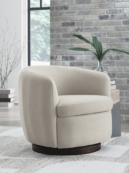 Haines Furniture Outlet - Ashley Furniture - Annbury Swivel Accent Chair - Swivel Accent Chair - A3000786