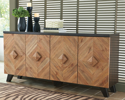 Haines Furniture Outlet - Ashley Furniture - Robin Ridge Accent Cabinet - Accent Cabinet / Two-tone Brown - A4000031