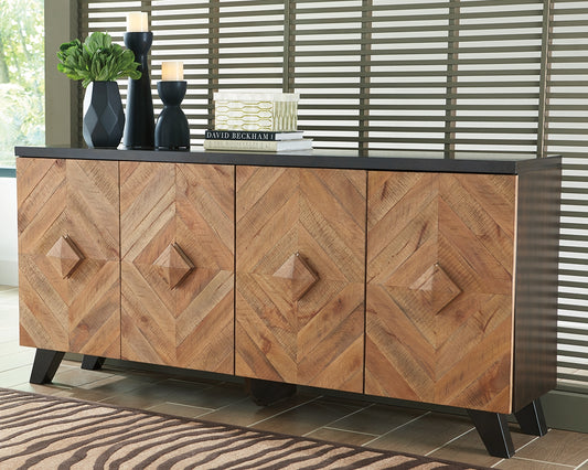 Haines Furniture Outlet - Ashley Furniture - Robin Ridge Accent Cabinet - Accent Cabinet / Two-tone Brown - A4000031