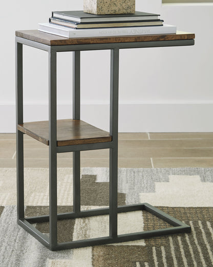 Haines Furniture Outlet - Ashley Furniture - Forestmin Accent Table - Accent Table / Natural/Black - A4000049