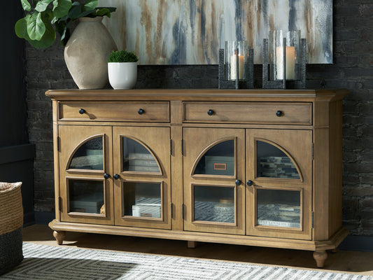 Haines Furniture Outlet - Ashley Furniture - Barlomore Accent Cabinet - Accent Cabinet / Brown - A4000597