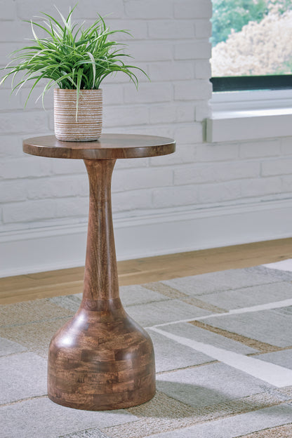 Haines Furniture Outlet - Ashley Furniture - Joville Accent Table - Accent Table / Medium Brown - A4000627