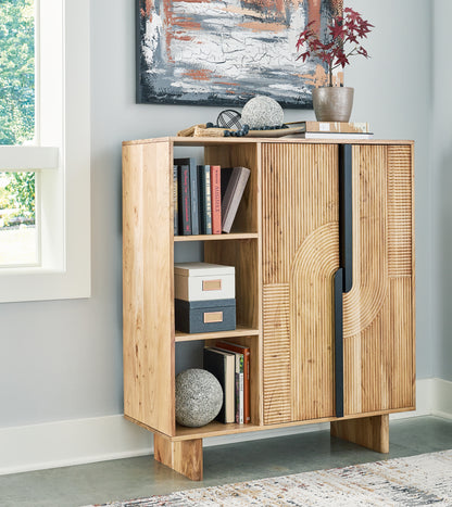 Haines Furniture Outlet - Ashley Furniture - Kierwell Accent Cabinet - Accent Cabinet / Natural - A4000653