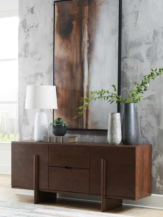 Haines Furniture Outlet - Ashley Furniture - Kydler Accent Cabinet - Accent Cabinet / Medium Brown - A4000678