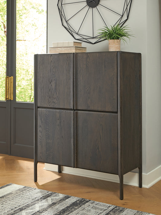 Haines Furniture Outlet - Ashley Furniture - Orsonal Accent Cabinet - Accent Cabinet / Espresso Brown - A4000686