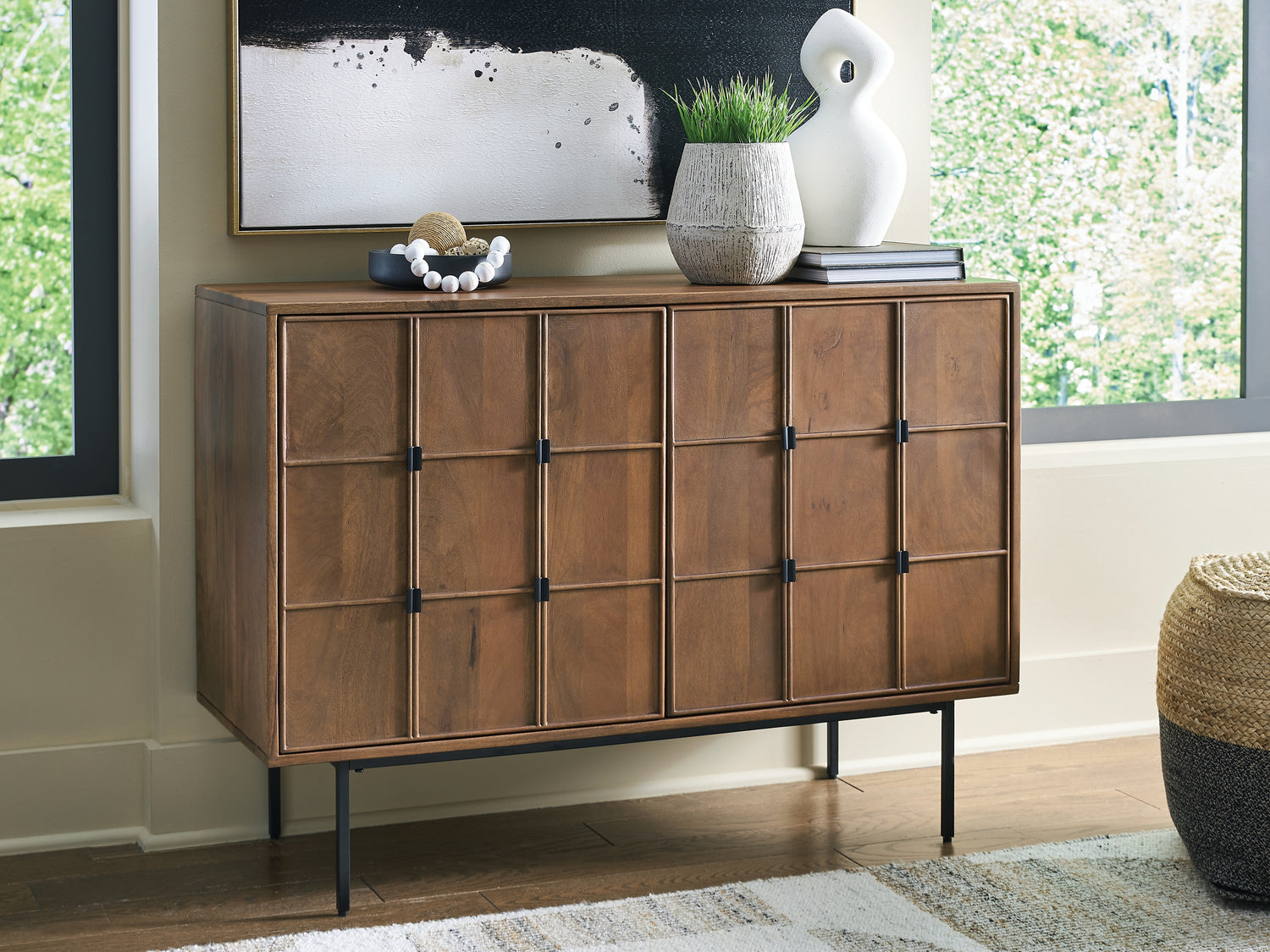 Haines Furniture Outlet - Ashley Furniture - Juddins Accent Cabinet - Accent Cabinet / Brown - A4000692