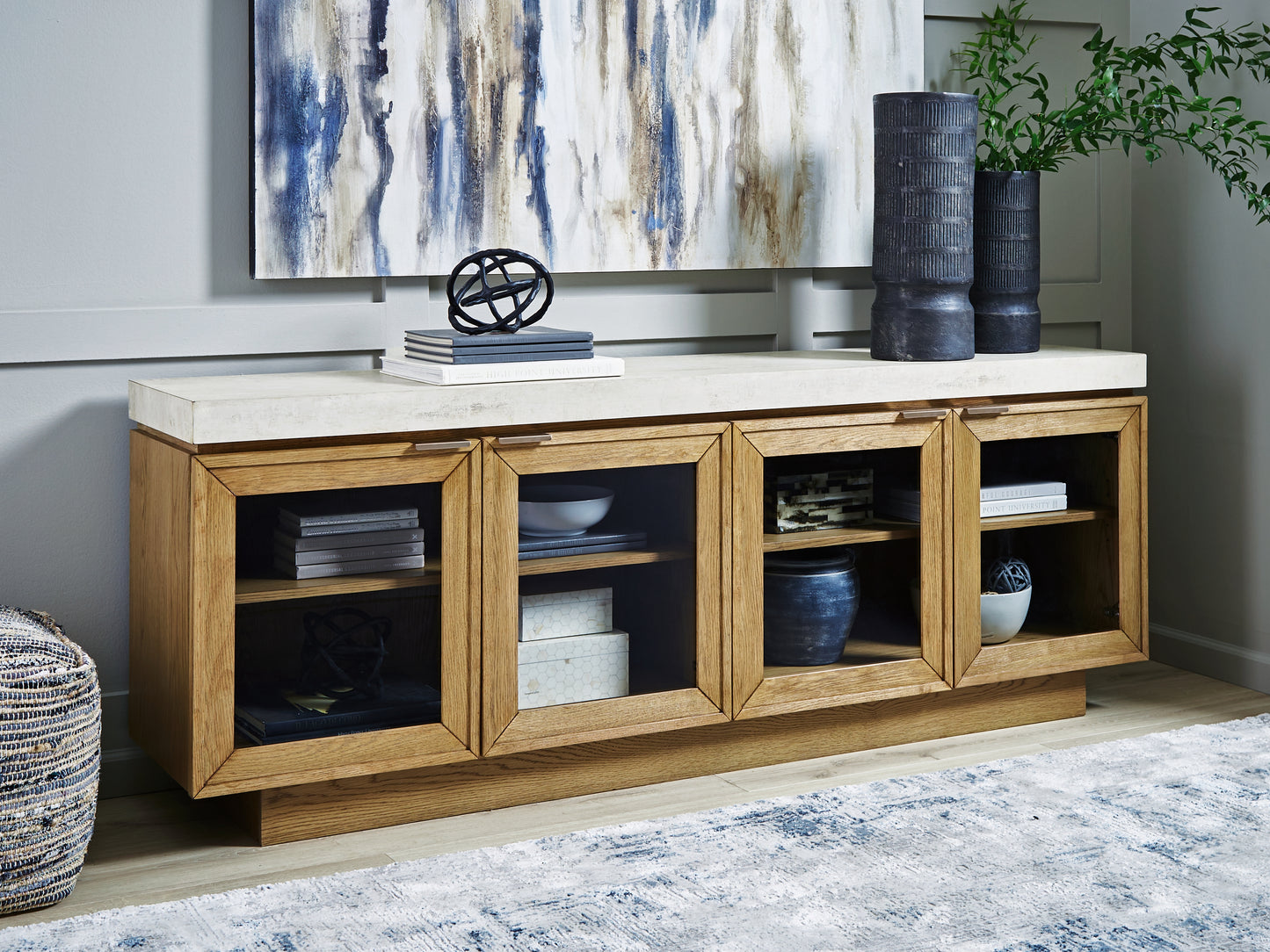 Haines Furniture Outlet - Ashley Furniture - Adanworth Accent Cabinet - Accent Cabinet - A4000731