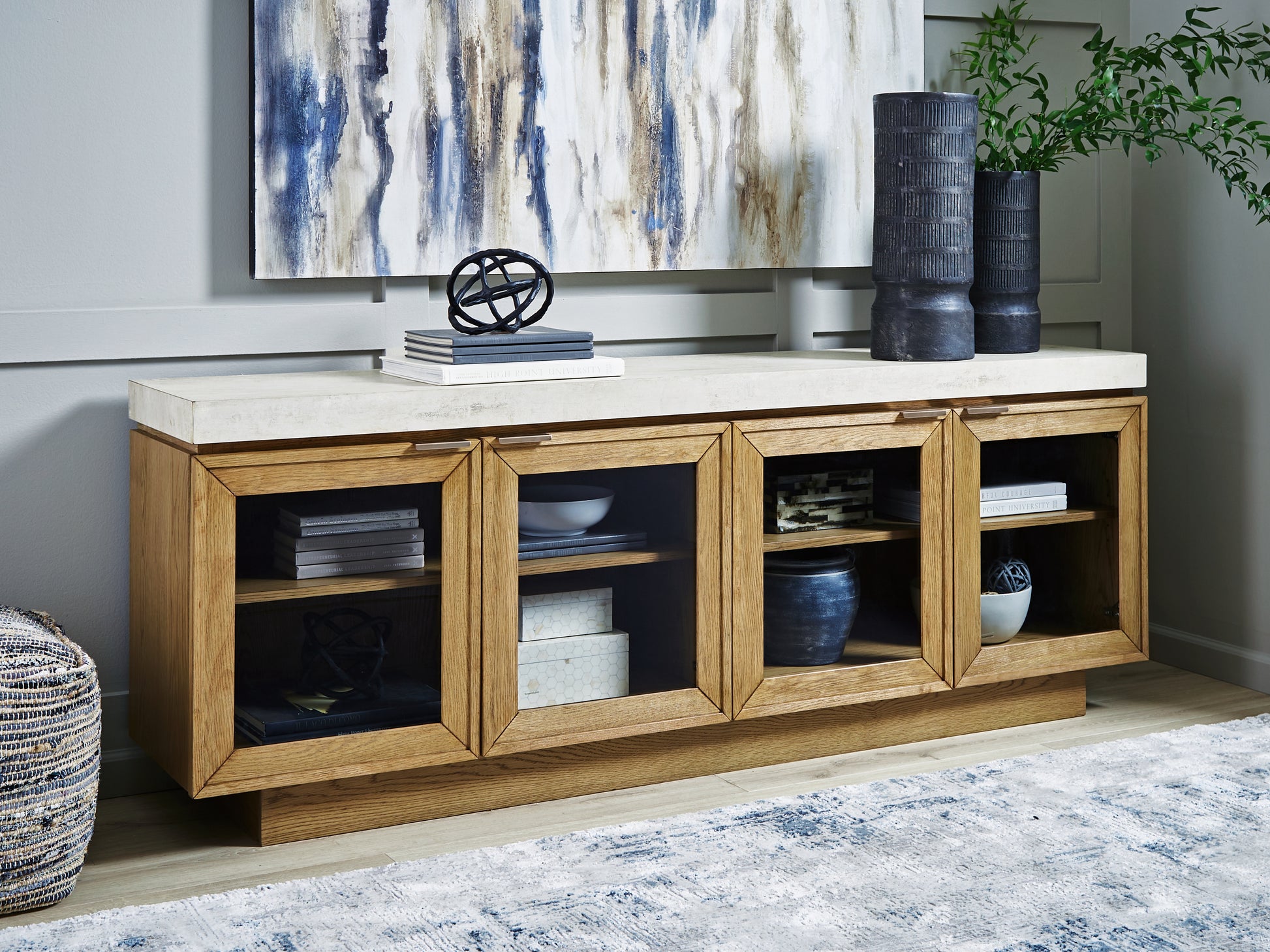 Haines Furniture Outlet - Ashley Furniture - Adanworth Accent Cabinet - Accent Cabinet - A4000731