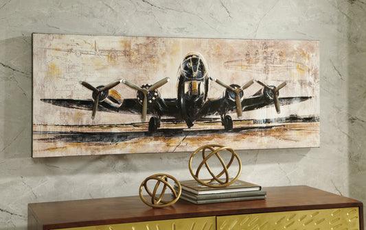 Haines Furniture Outlet - Ashley Furniture - Kalene Wall Decor - Wall Art / Brown/Black - A8000152