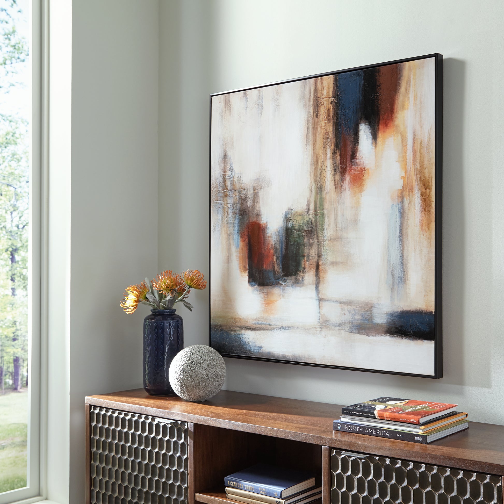 Haines Furniture Outlet - Ashley Furniture - Pigeonford Wall Decor - Wall Art / Multi - A8000348