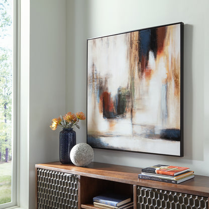 Haines Furniture Outlet - Ashley Furniture - Pigeonford Wall Decor - Wall Art / Multi - A8000348