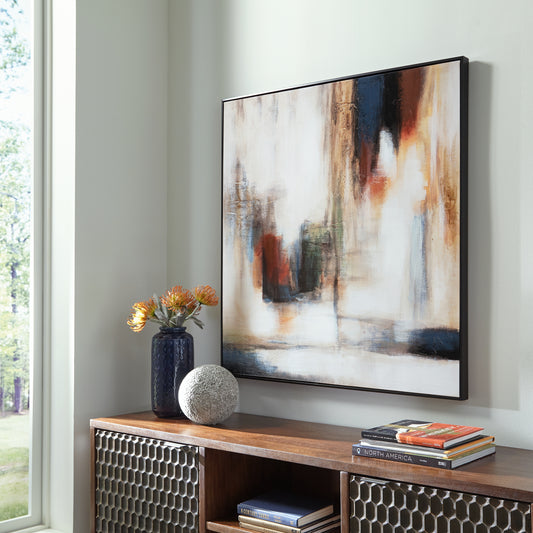 Haines Furniture Outlet - Ashley Furniture - Pigeonford Wall Decor - Wall Art / Multi - A8000348