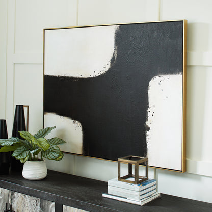 Haines Furniture Outlet - Ashley Furniture - Reighlea Wall Decor - Wall Art / Black/White - A8000352