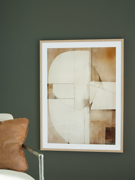 Haines Furniture Outlet - Ashley Furniture - Corlain Wall Decor - Wall Art / Brown/Tan/White - A8000407