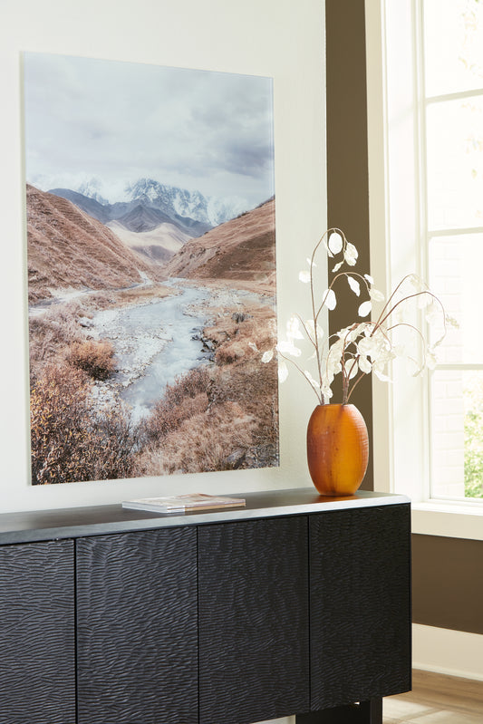 Haines Furniture Outlet - Ashley Furniture - Darinby Wall Decor - Wall Art / Gray/Brown/White - A8000420