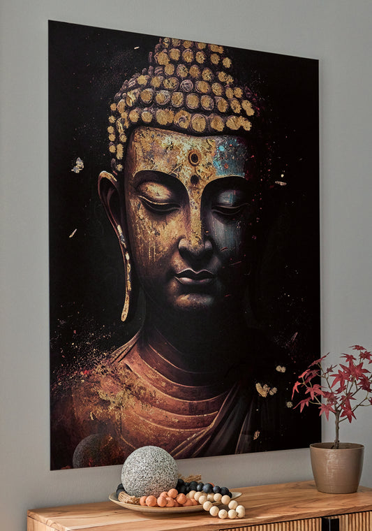 Haines Furniture Outlet - Ashley Furniture - Caymoore Wall Decor - Wall Art / Black/Gold Finish - A8000423