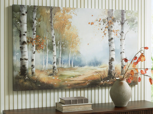 Haines Furniture Outlet - Ashley Furniture - Leithan Wall Decor - Wall Art / Multi - A8000450