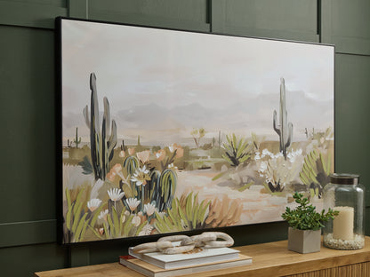 Haines Furniture Outlet - Ashley Furniture - Sidworth Wall Decor - Wall Art / Green/Beige/Gray - A8000480