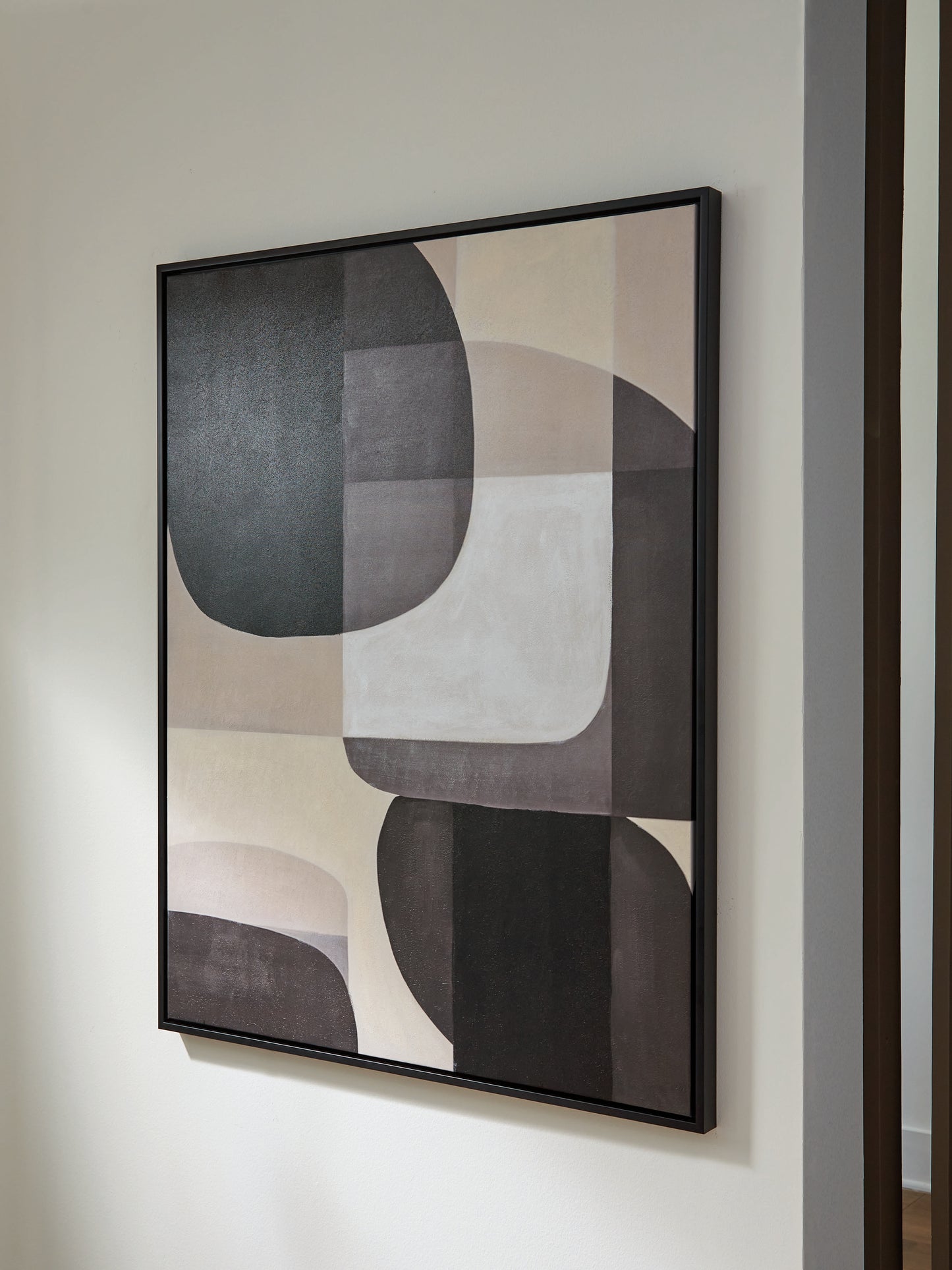 Haines Furniture Outlet - Ashley Furniture - Kesleigh Wall Decor - Wall Art / Black/White - A8000495