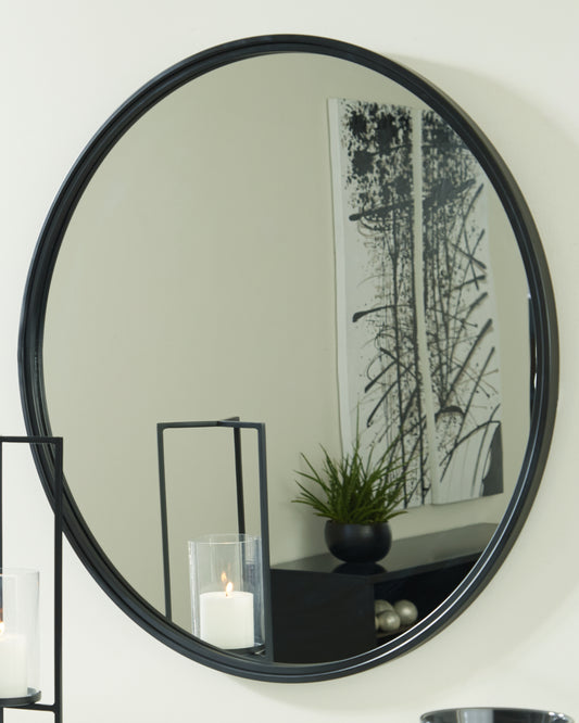 Haines Furniture Outlet - Ashley Furniture - Brocky Mirror - Accent Mirror / White - A8010293