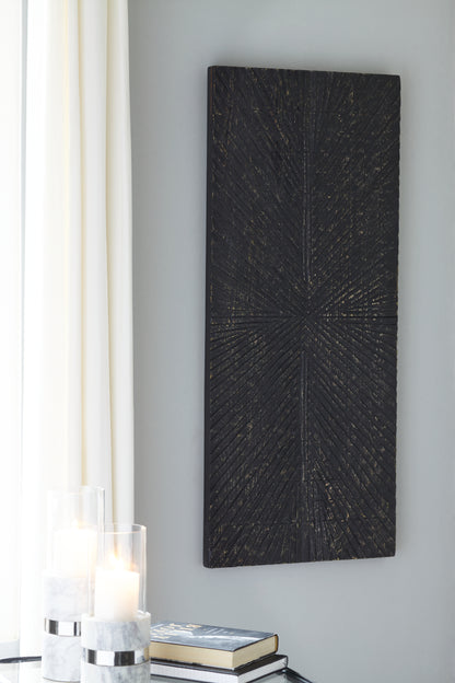 Haines Furniture Outlet - Ashley Furniture - Lenora Wall Decor - Wall Decor / Antique Black - A8010281