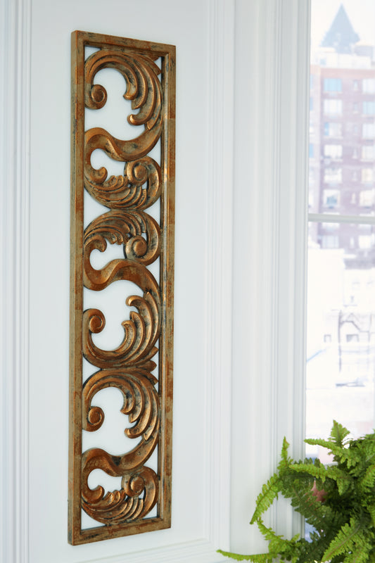 Haines Furniture Outlet - Ashley Furniture - Candelario Wall Decor - Wall Decor / Natural - A8010286