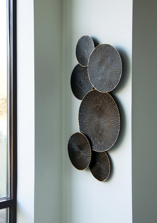 Haines Furniture Outlet - Ashley Furniture - Rhetlen Wall Decor - Wall Decor / Black/Gold Finish - A8010301