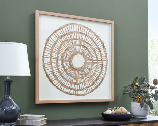 Haines Furniture Outlet - Ashley Furniture - Brockham Wall Decor - Wall Decor / Brown - A8010304