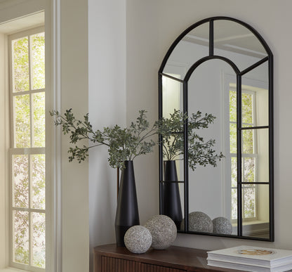 Haines Furniture Outlet - Ashley Furniture - Evengton Mirror - Accent Mirror / Black - A8010319