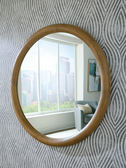 Haines Furniture Outlet - Ashley Furniture - Yadiel Mirror - Accent Mirror / Brown - A8010426