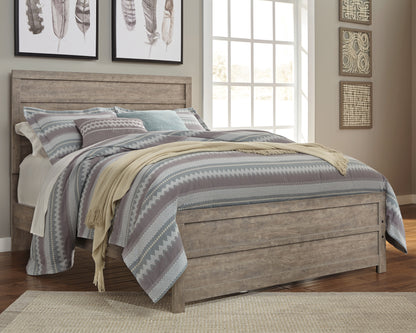 Haines Furniture Outlet - Ashley Furniture - Culverbach Bedroom - Queen Panel Bed / Gray - B070B8