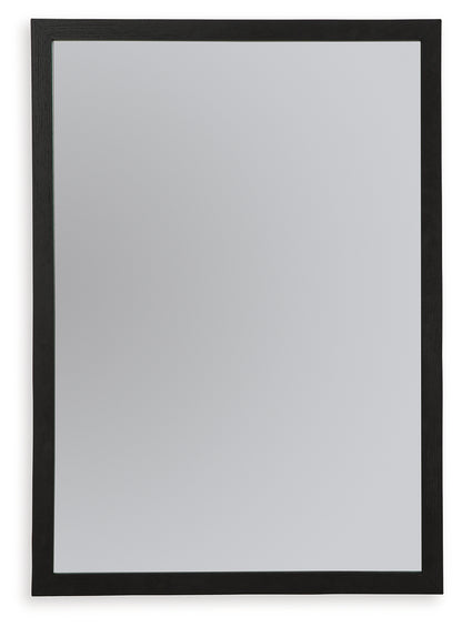 Haines Furniture Outlet - Ashley Furniture - Danziar Bedroom - Bedroom Mirror / Black - B1013-36