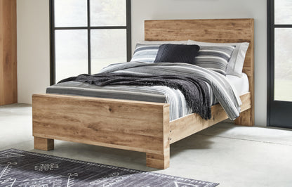 Haines Furniture Outlet - Ashley Furniture - Hyanna Bedroom - Full Panel Bed / Tan Brown - B1050B21