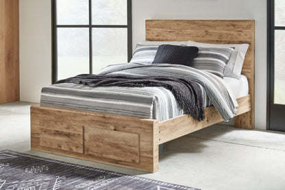 Haines Furniture Outlet - Ashley Furniture - Hyanna Bedroom - Full Panel Storage Bed / Tan Brown - B1050B38