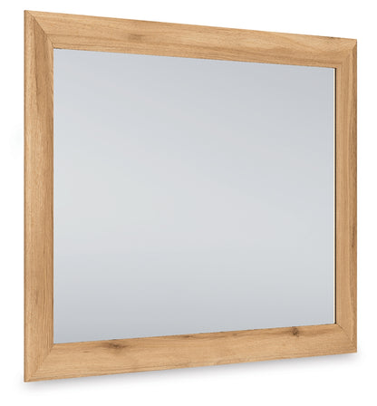 Haines Furniture Outlet - Ashley Furniture - Aleaport Bedroom - Bedroom Mirror / Warm Brown - PCB1075-36