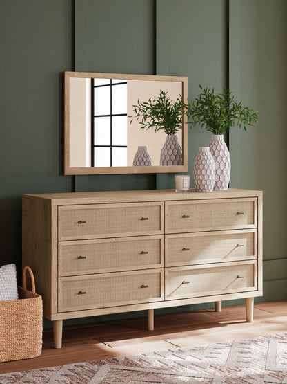 Haines Furniture Outlet - Ashley Furniture - Cielden Bedroom - Dresser and Mirror / Two-tone - B1199B1