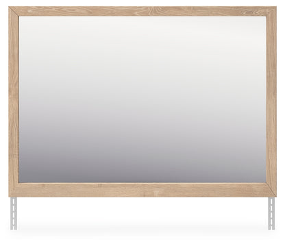 Haines Furniture Outlet - Ashley Furniture - Cielden Bedroom - Bedroom Mirror / Tan - B1199-36
