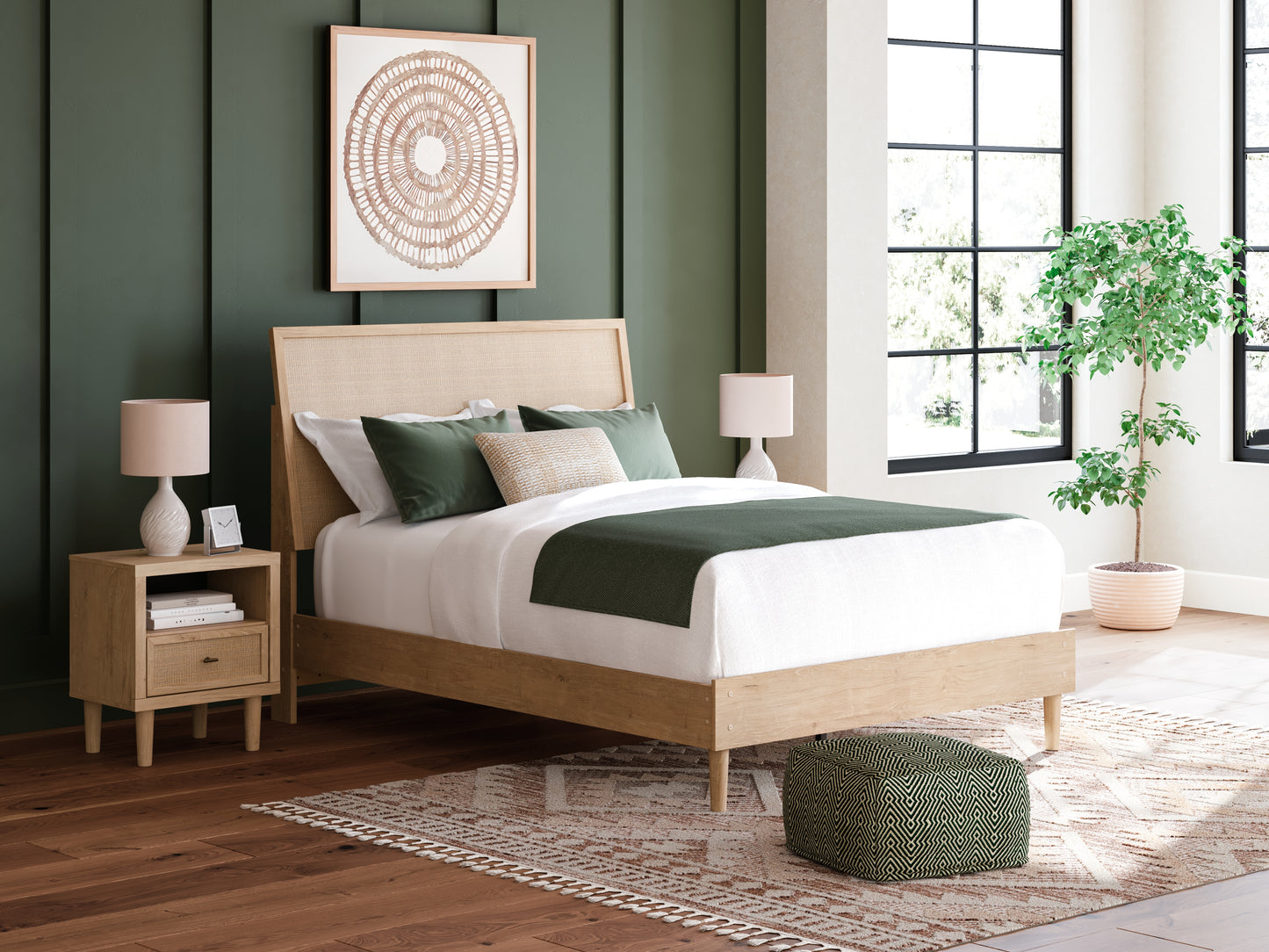 Haines Furniture Outlet - Ashley Furniture - Cielden Bedroom - Twin Panel Bed / Two-tone - B1199B18