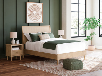 Haines Furniture Outlet - Ashley Furniture - Cielden Bedroom - Twin Panel Bed / Two-tone - B1199B18