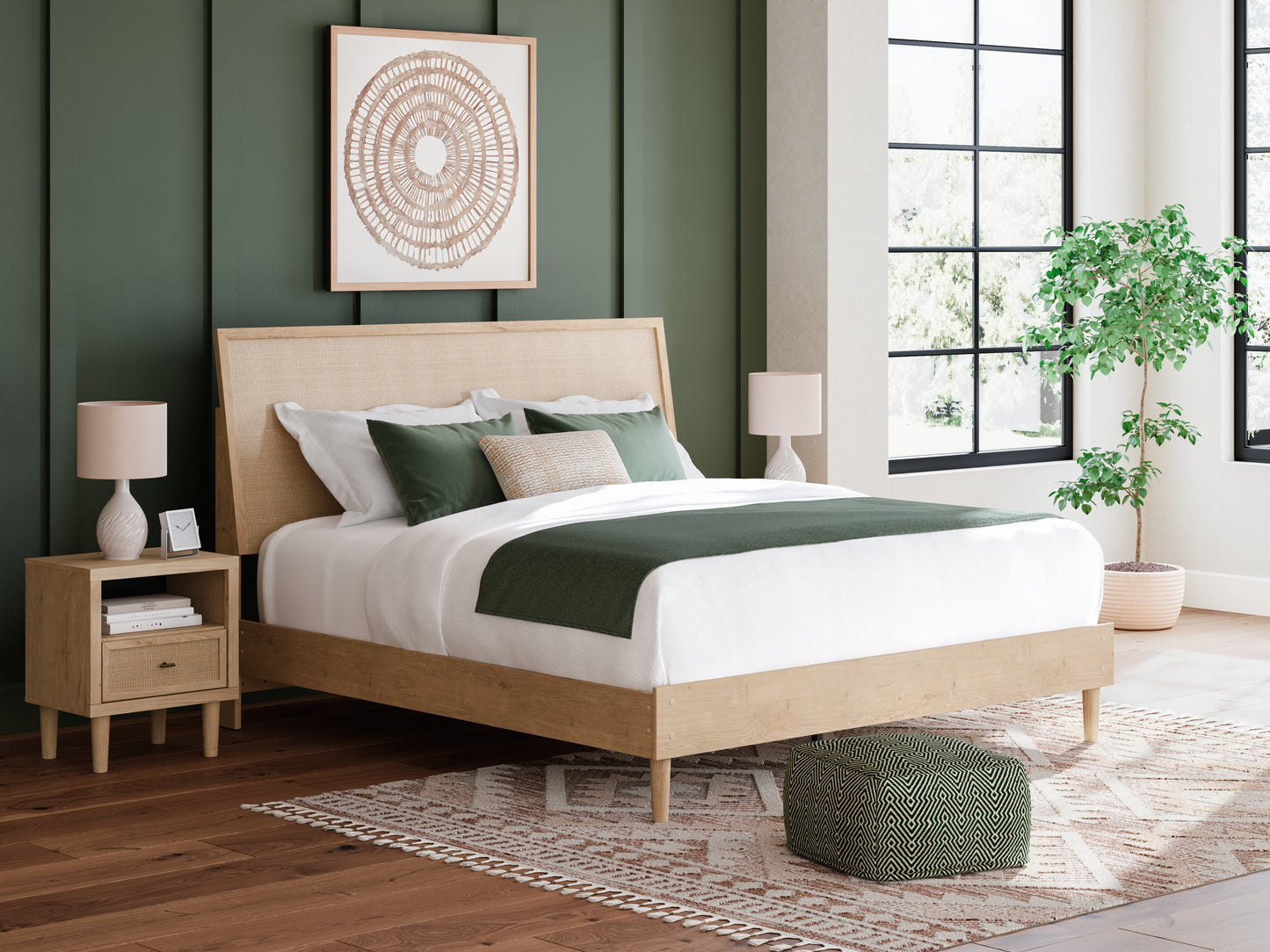 Haines Furniture Outlet - Ashley Furniture - Cielden Bedroom - King Panel Bed / Two-tone - B1199B5