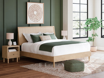 Haines Furniture Outlet - Ashley Furniture - Cielden Bedroom - King Panel Bed / Two-tone - B1199B5
