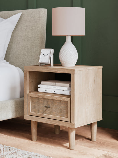 Haines Furniture Outlet - Ashley Furniture - Cielden Bedroom - One Drawer Night Stand / Two-tone - B1199-91