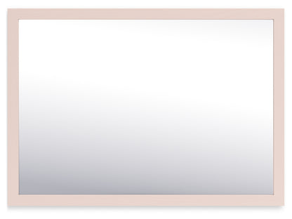 Haines Furniture Outlet - Ashley Furniture - Wistenpine Bedroom - Bedroom Mirror / Blush - B1323-36