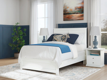 Haines Furniture Outlet - Ashley Furniture - Bostwick Shoals Bedroom - Full Panel Bed / White - B139B42