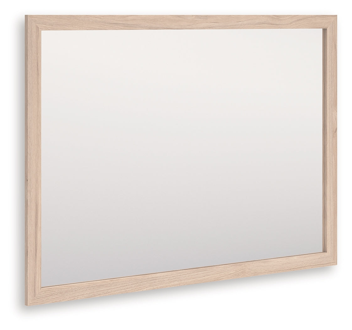 Haines Furniture Outlet - Ashley Furniture - Arloster Bedroom - Bedroom Mirror / Tan - PCB1566-36