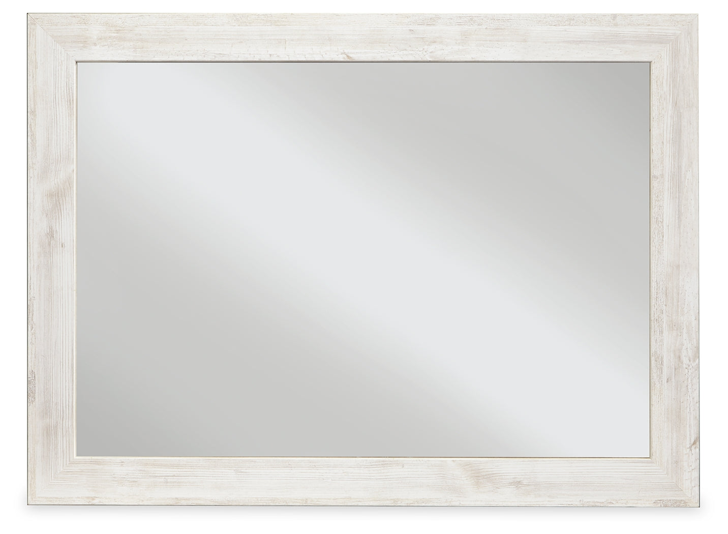 Haines Furniture Outlet - Ashley Furniture - Paxberry Bedroom - Bedroom Mirror / Whitewash - B181-36
