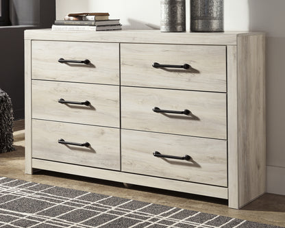 Haines Furniture Outlet - Ashley Furniture - Cambeck Bedroom - Six Drawer Dresser / Whitewash - B192-31